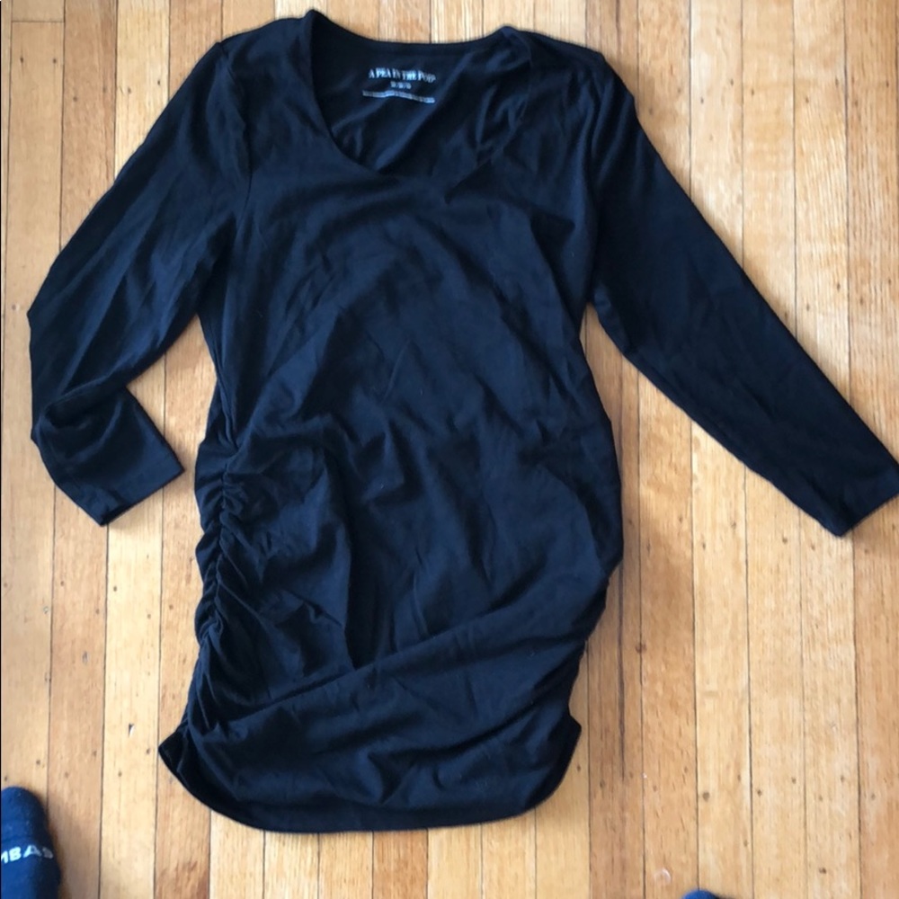 Black maternity shirt